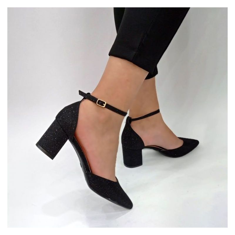 Elegantne cipele glitter crne Cijena