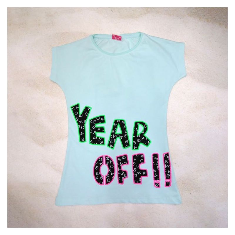 Majica za djevojčice Year Off plava Cijena