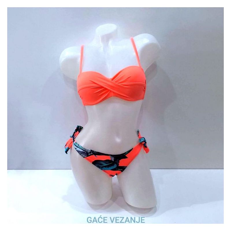 Trodijelni kupaći kostim Life beach style narančasti Cijena