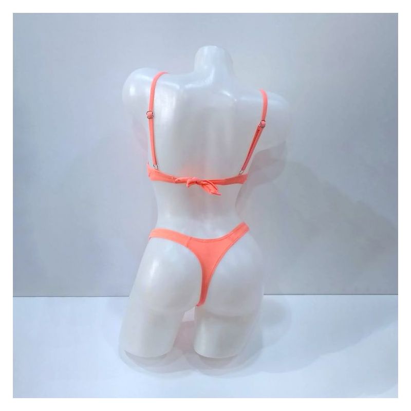 Trodijelni kupaći kostim Life beach style narančasti Cijena Akcija