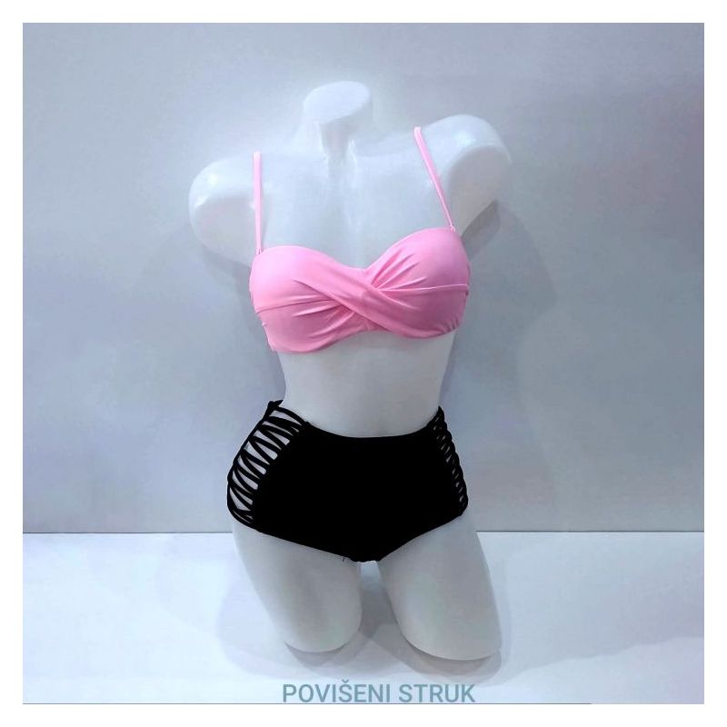 Trodijelni kupaći kostim Life beach style rozi Cijena