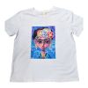 Majica pamučna print Frida plavi
