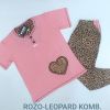 Ženska pidžama Baray rozo-leopard