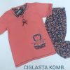 Ženska pidžama Baray ciglasta