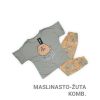 Ženska pidžama Boyraz maslinasto žuta